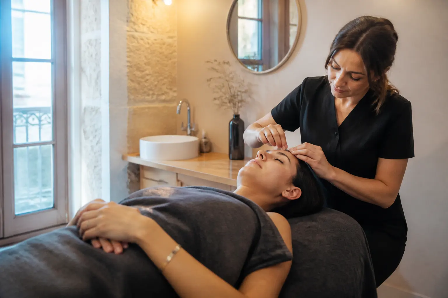 Supporting editorial photograph about beauty appointment before leaving Malta