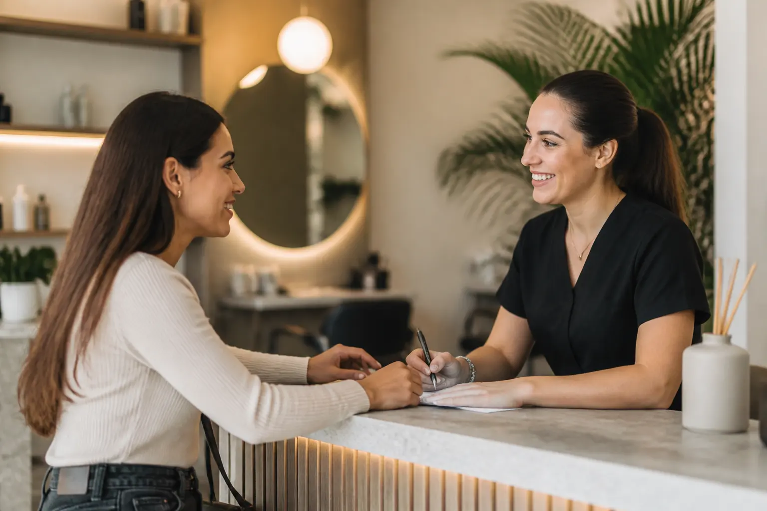 Supporting editorial photograph about beauty appointment etiquette