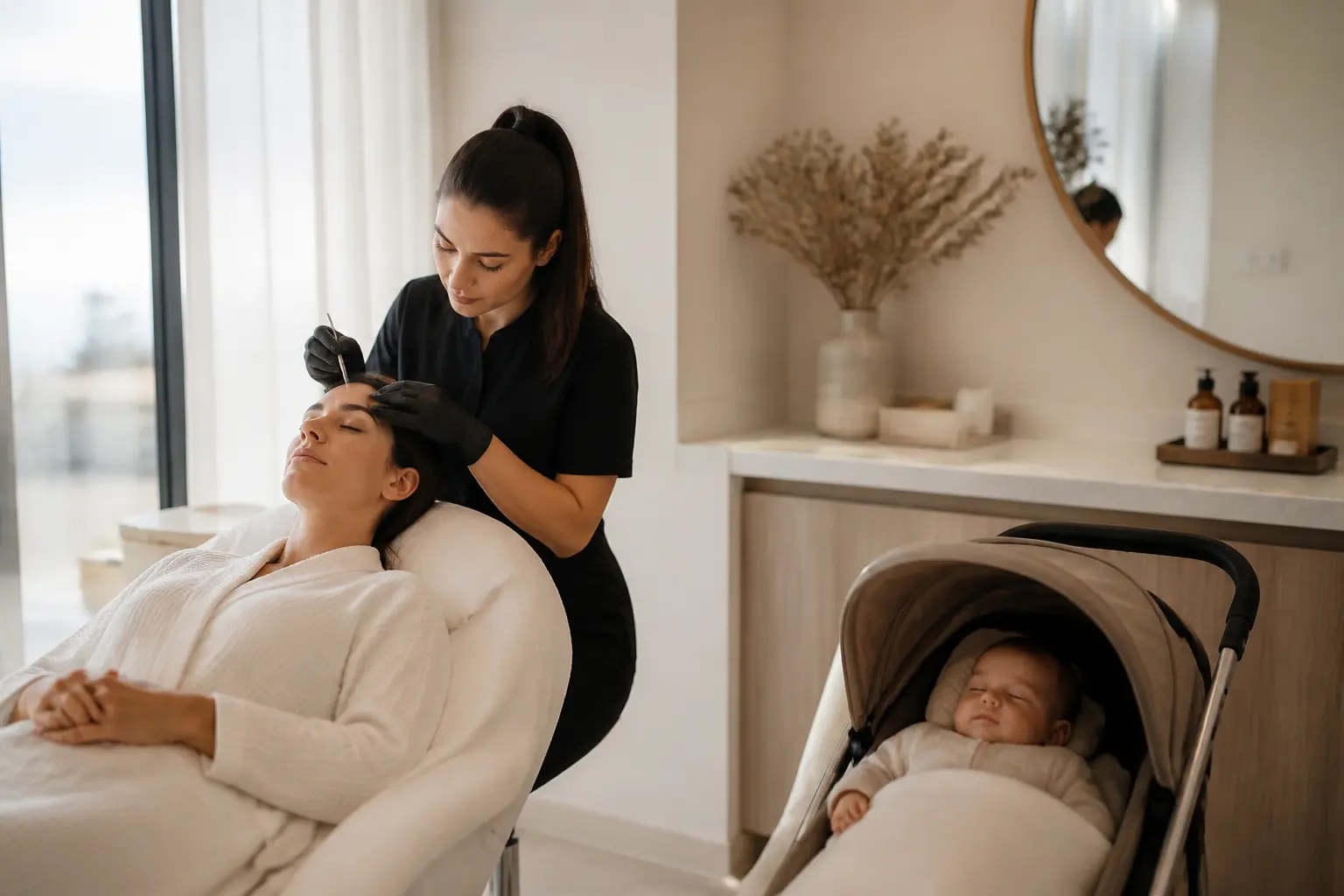 Editorial cover photograph about beauty combos for new mums in Malta