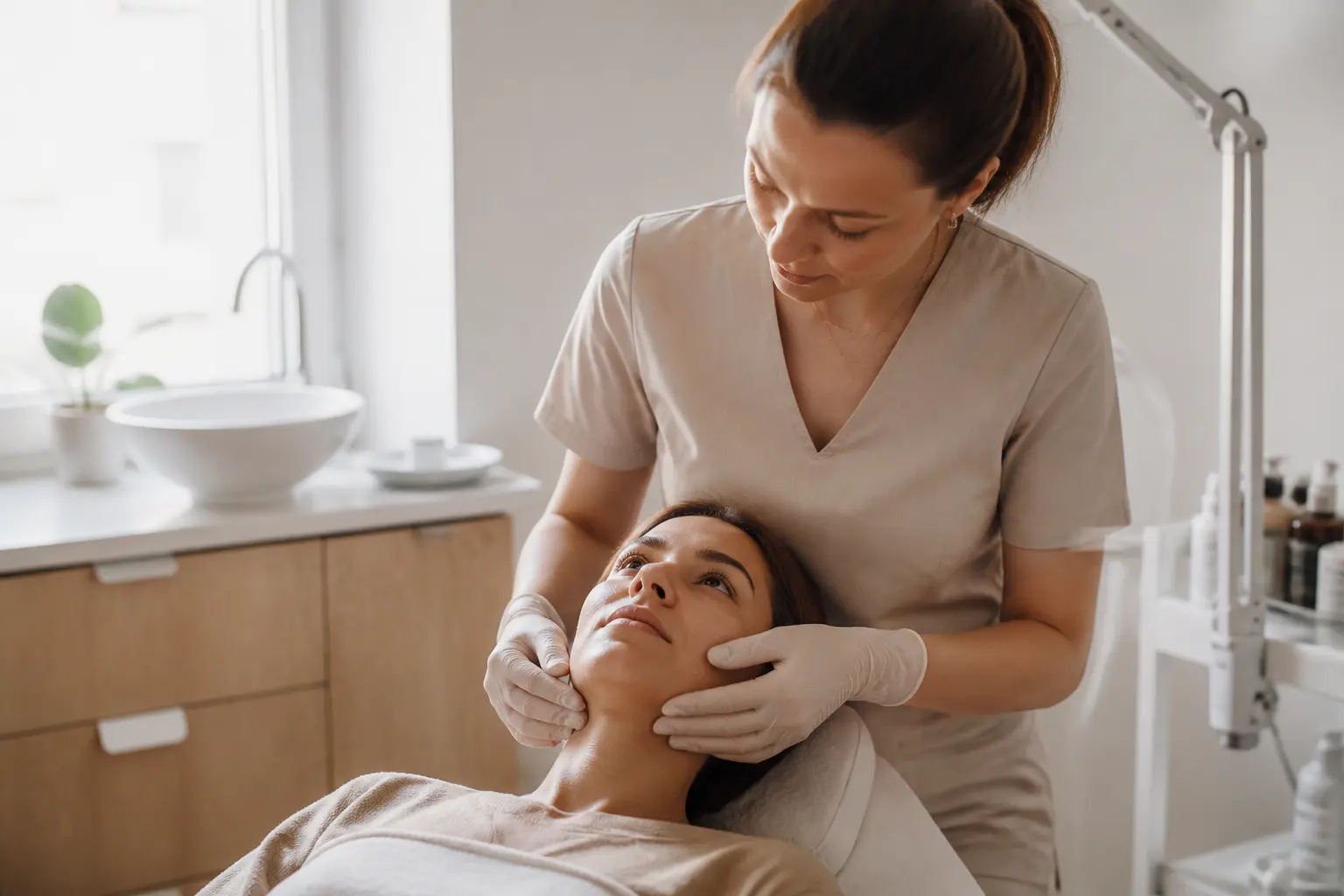 Supporting editorial photograph about professional blackhead treatment