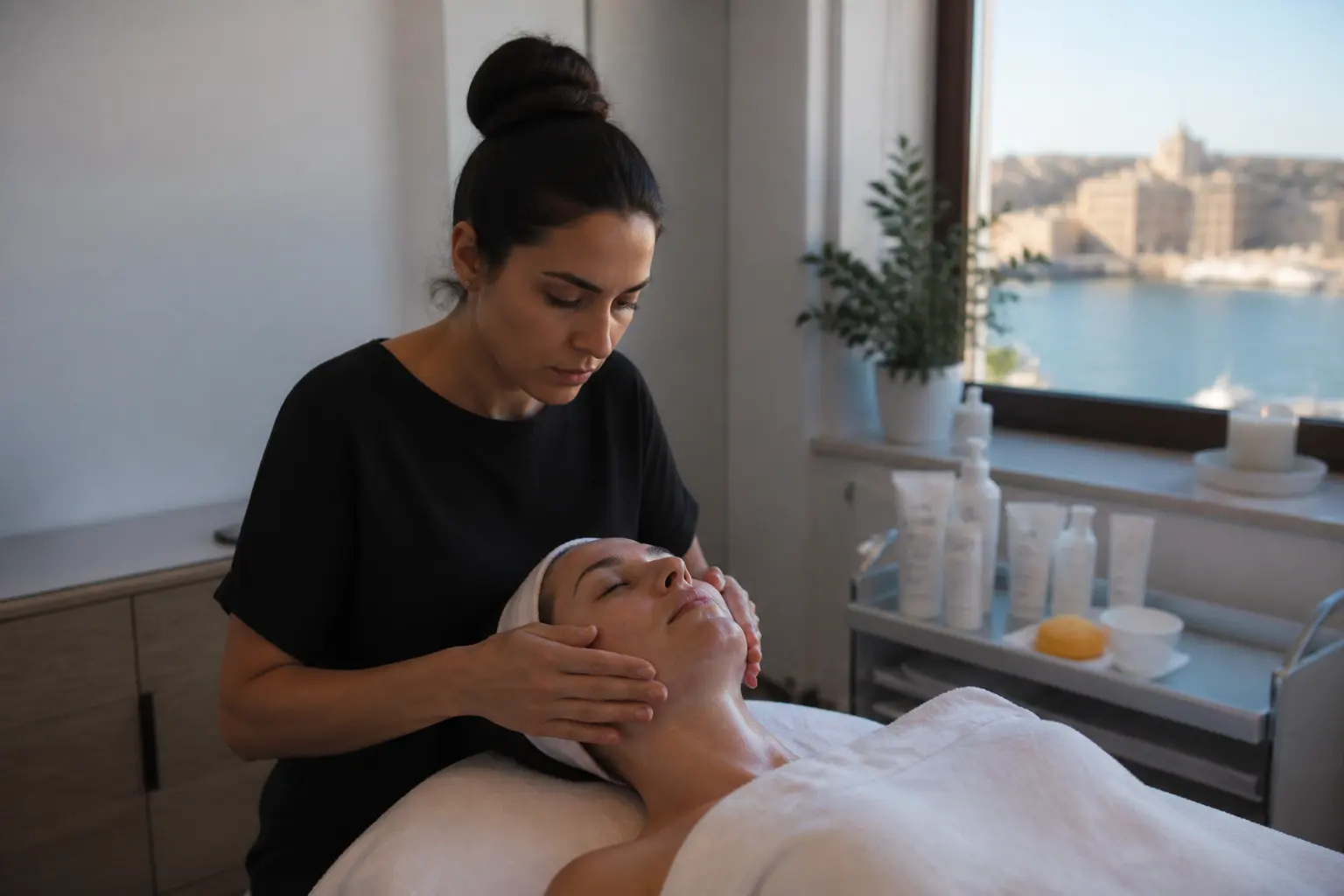 Supporting editorial photograph about beauty appointments in Malta