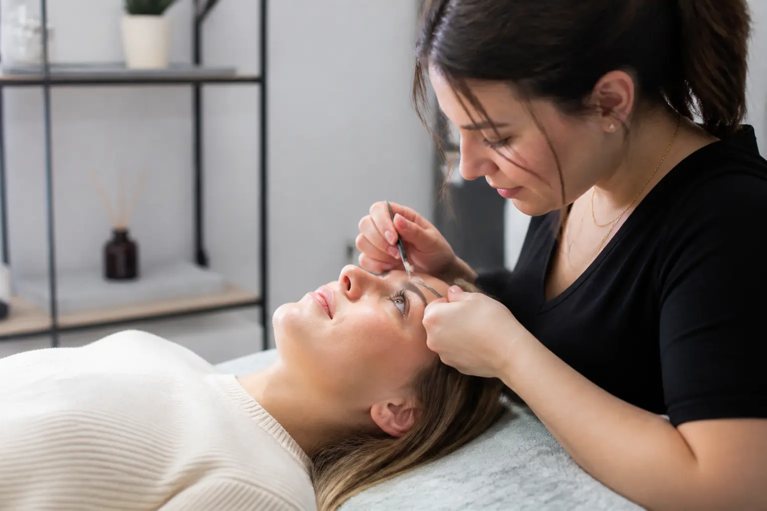 Supporting editorial photograph about bottom lash extensions