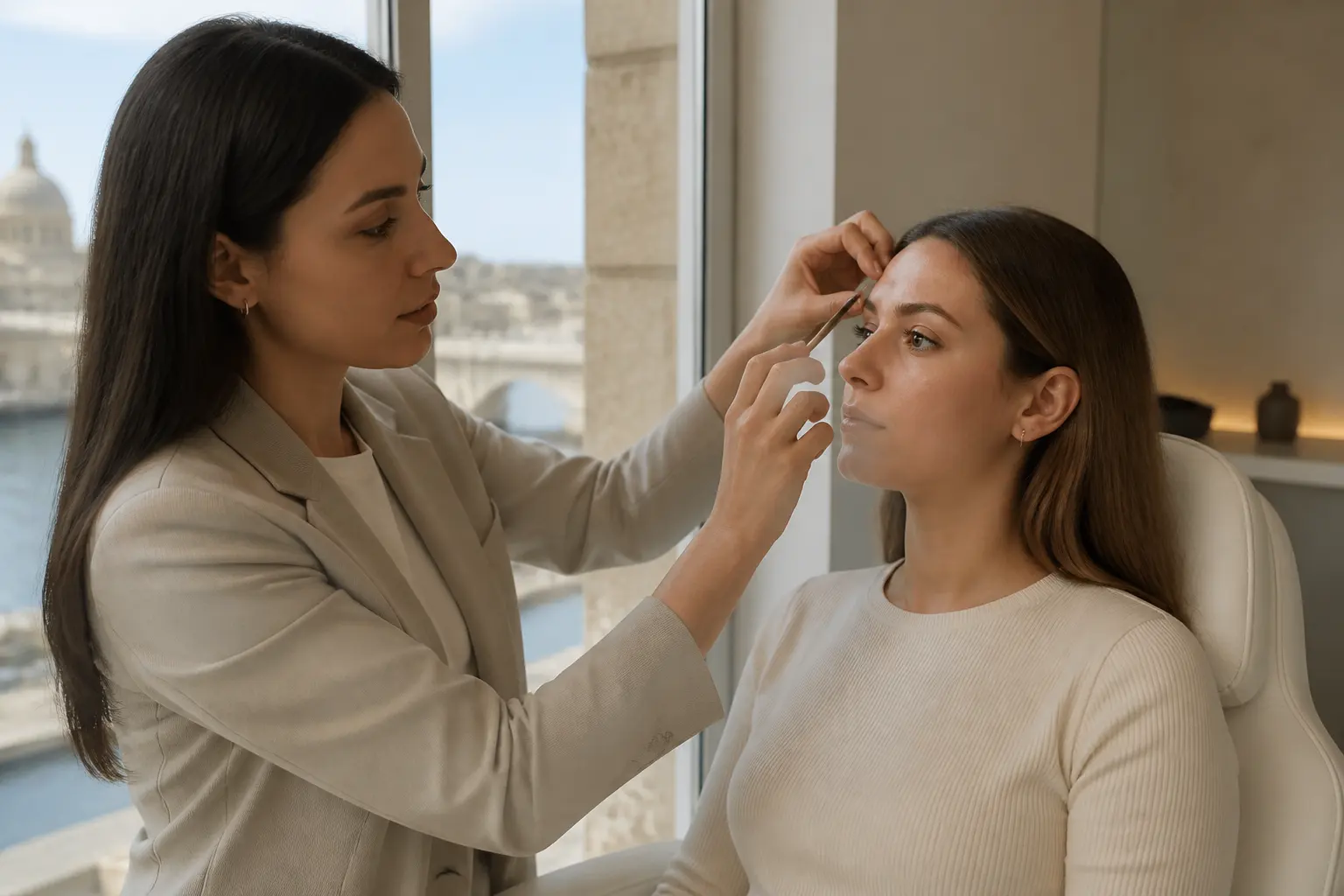 Supporting editorial photograph about Brazilian brow harmony
