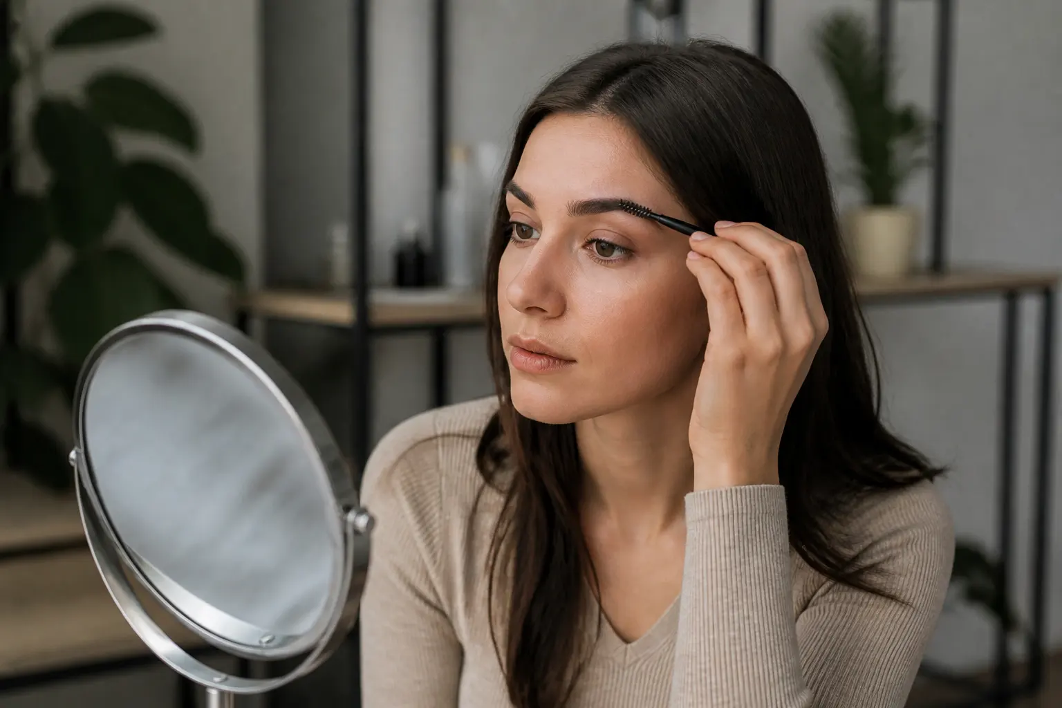 Supporting editorial photograph about brow lamination vs soap brows