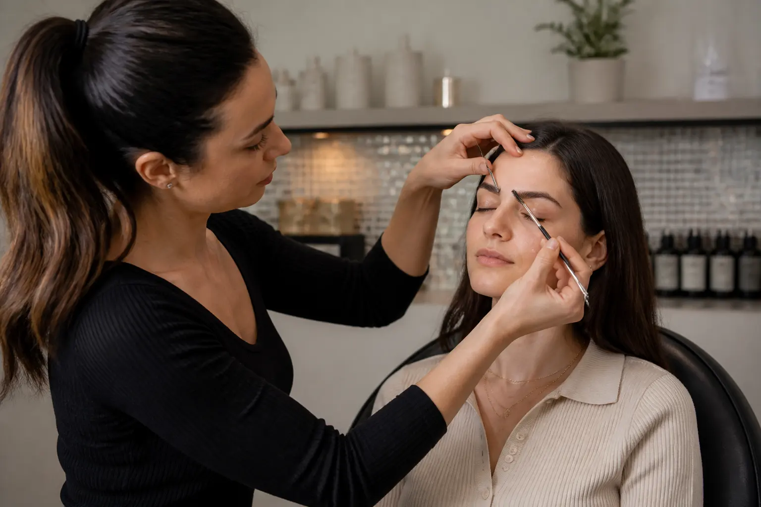 Supporting editorial photograph about brow shaping near Valletta