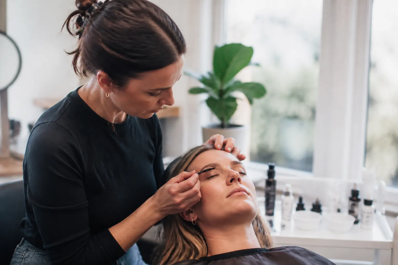 Supporting editorial photograph about brow tint for light eyebrow hairs