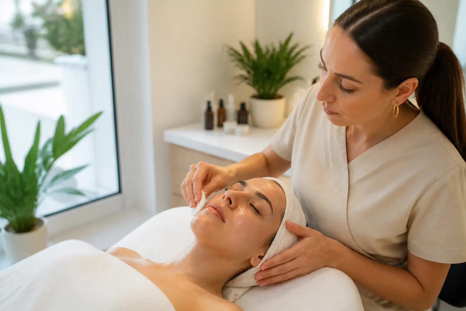 Editorial cover photograph about dermaplaning aftercare