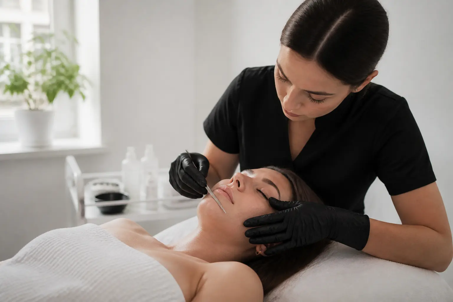 Editorial cover photograph about dermaplaning delicate areas