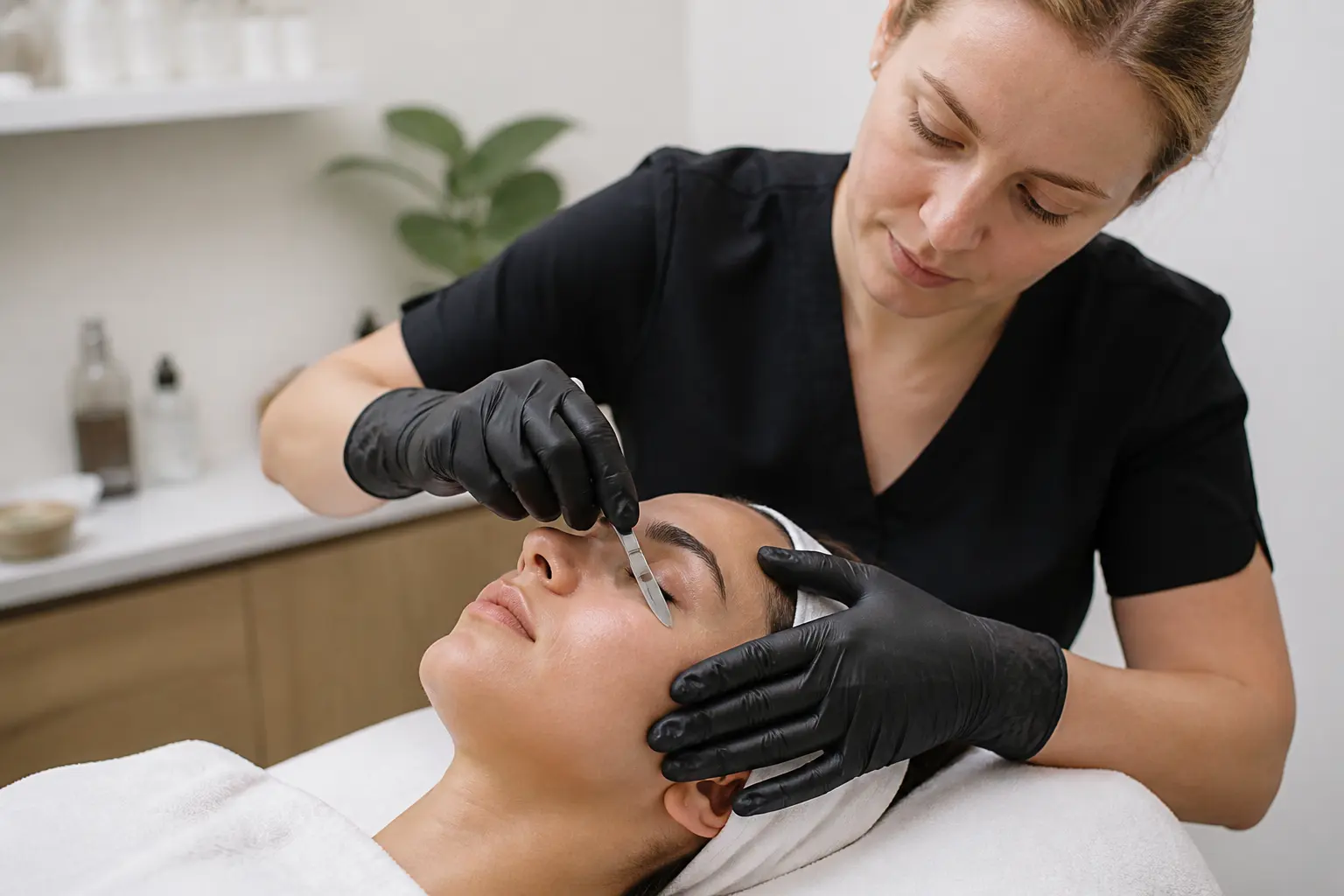 Supporting editorial photograph about dermaplaning delicate areas