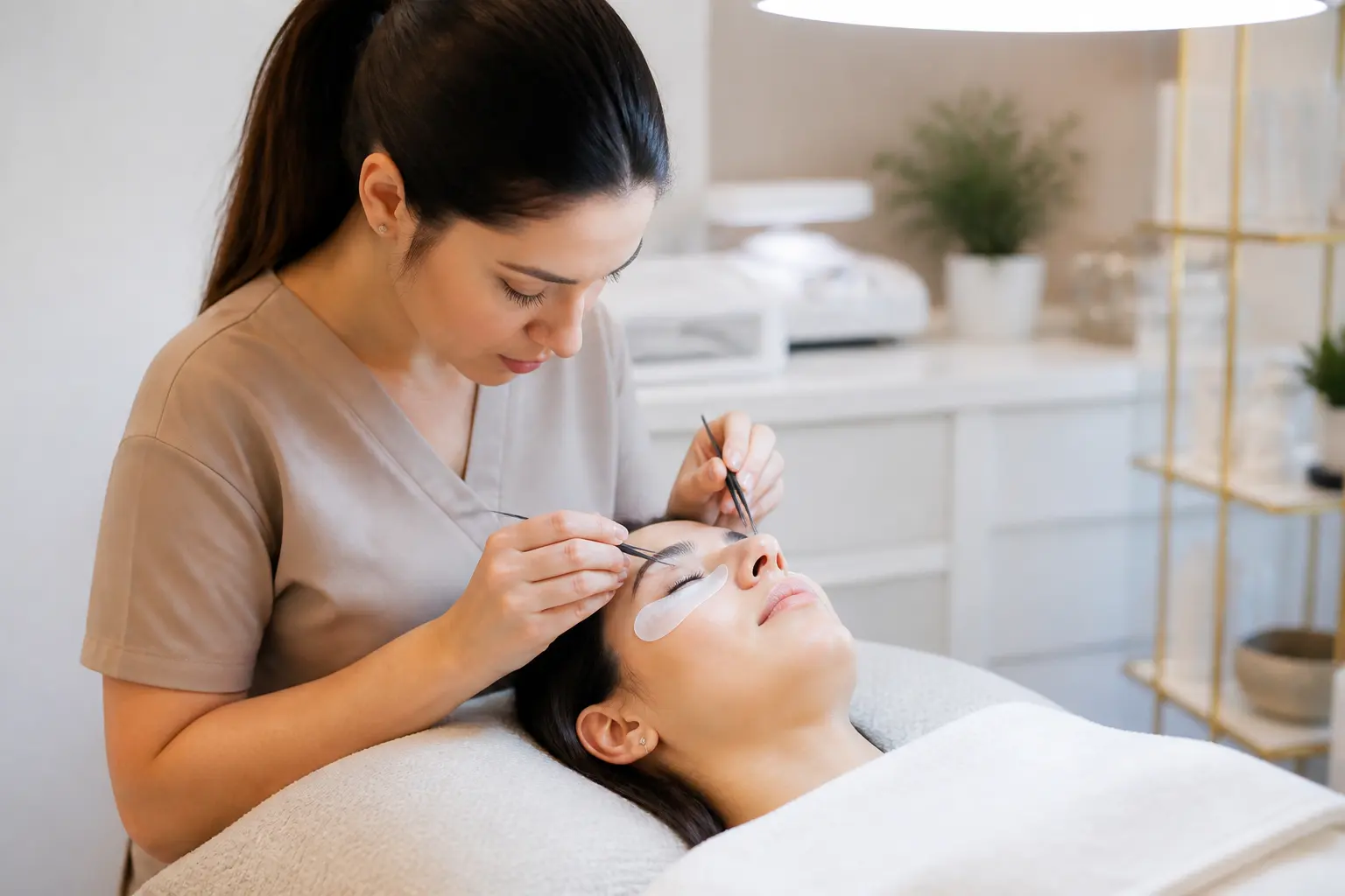 Editorial cover photograph about do eyelash extensions damage natural lashes