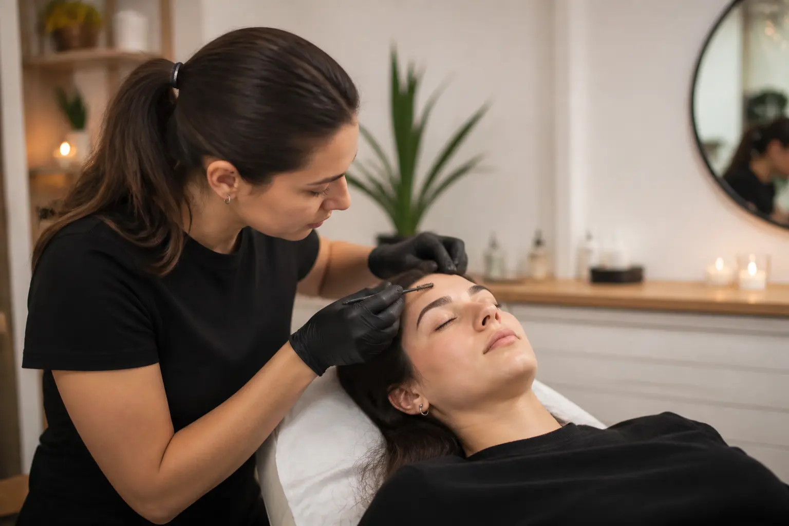 Supporting editorial photograph about does brow lamination damage your brows