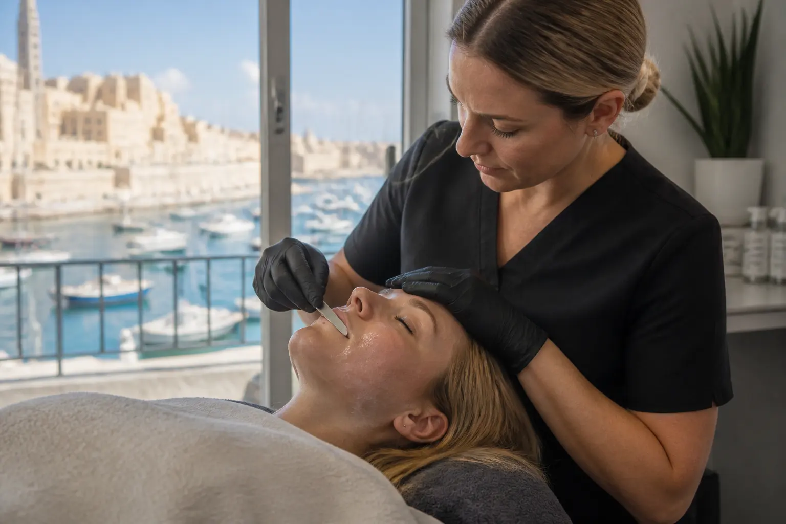 Supporting editorial photograph about does dermaplaning help skincare absorb better