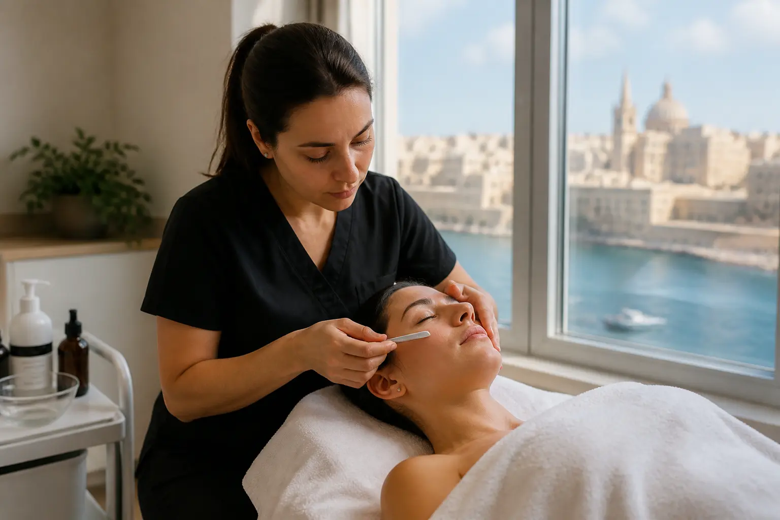 Editorial cover photograph about does dermaplaning make facial hair grow back thicker