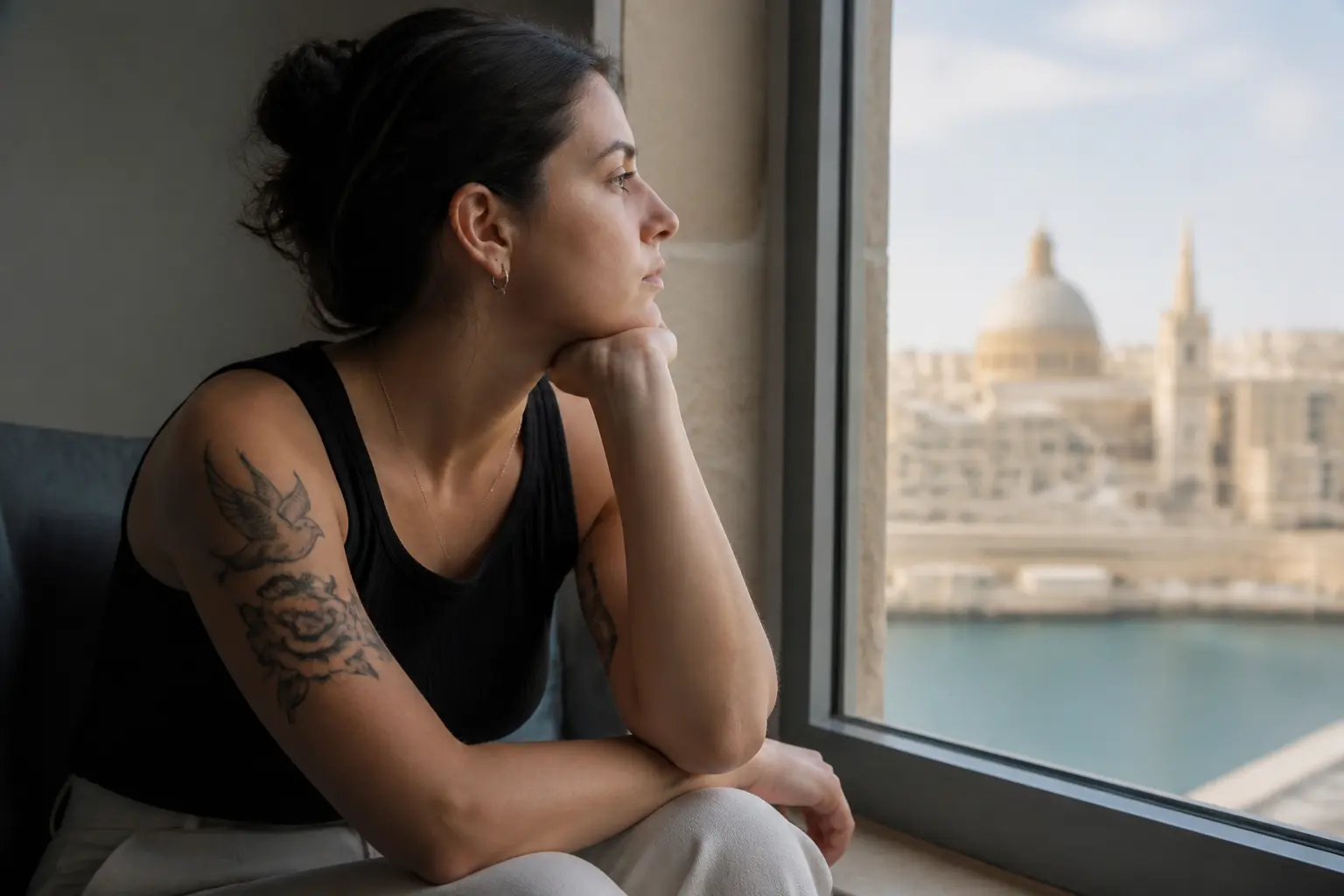 Supporting editorial photograph about emotional side of tattoo removal
