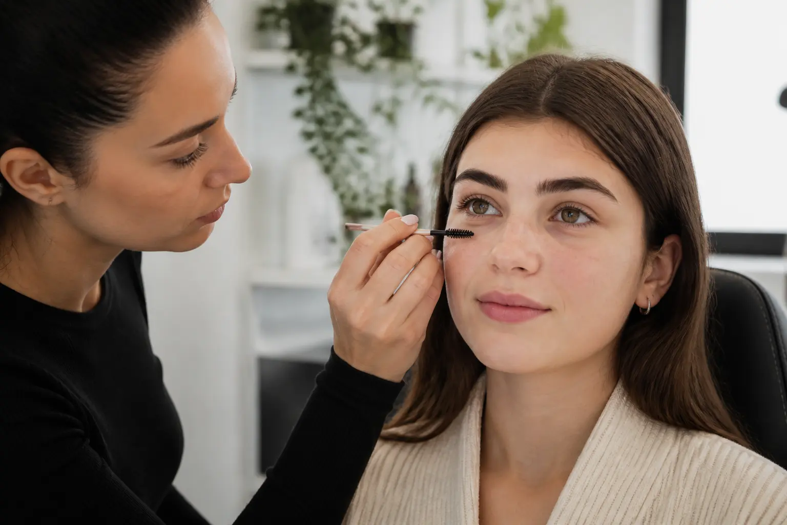 Supporting editorial photograph about eyebrow cowlick styling