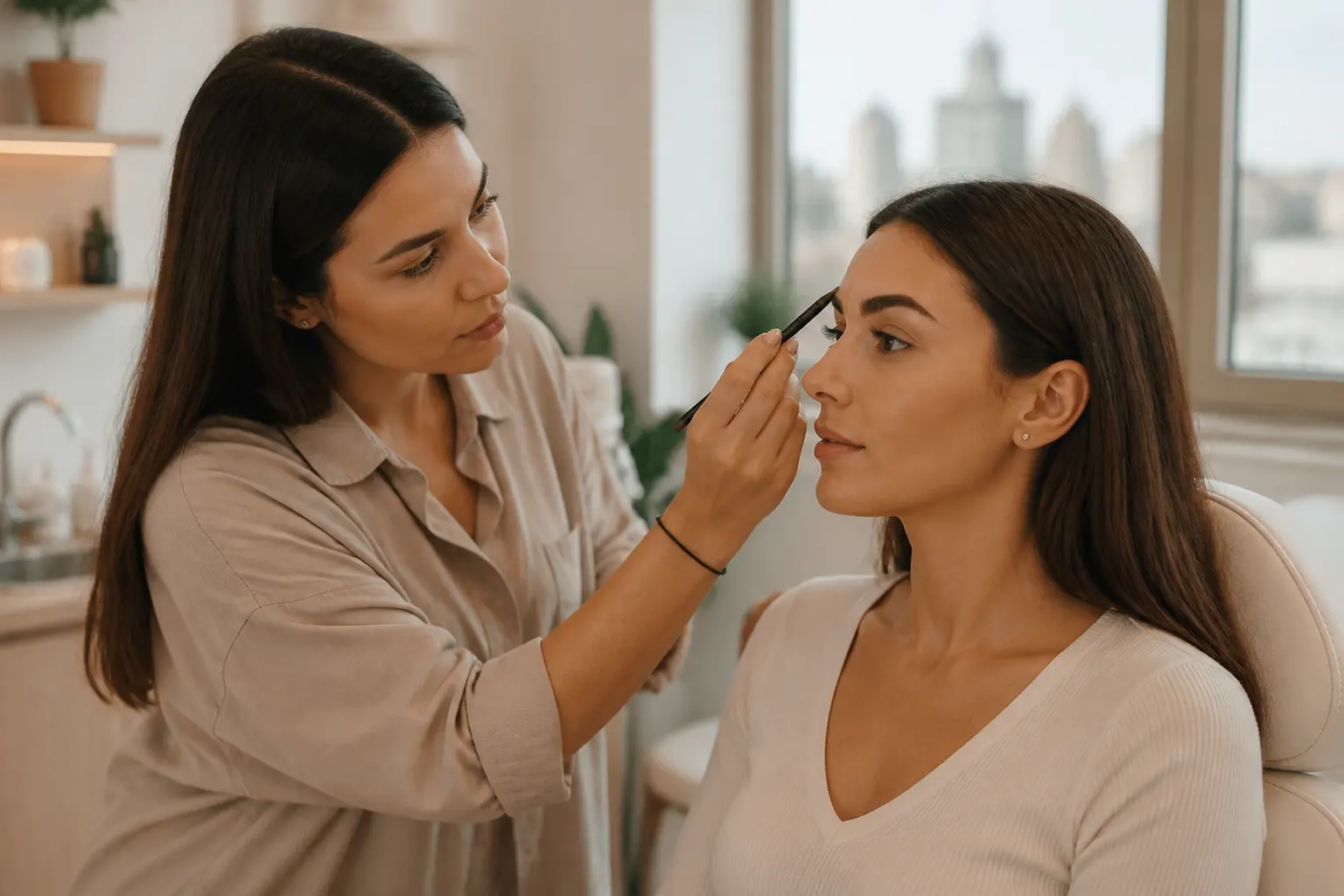 Editorial cover photograph about eyebrow trends vs timeless shapes