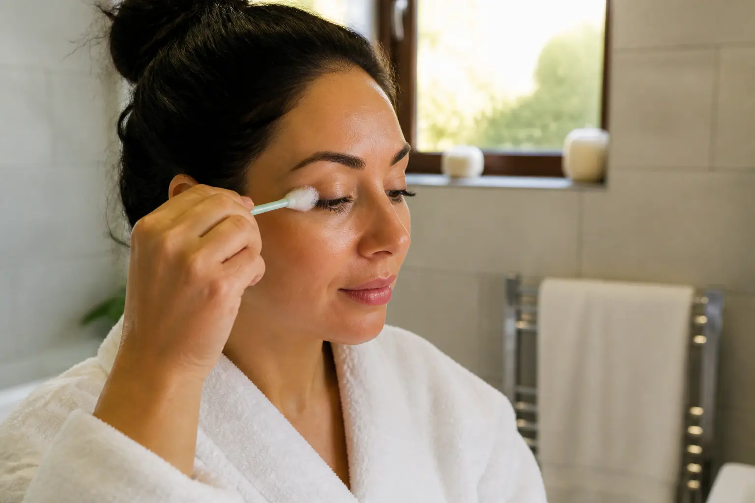 Supporting editorial photograph about eyelash extension aftercare