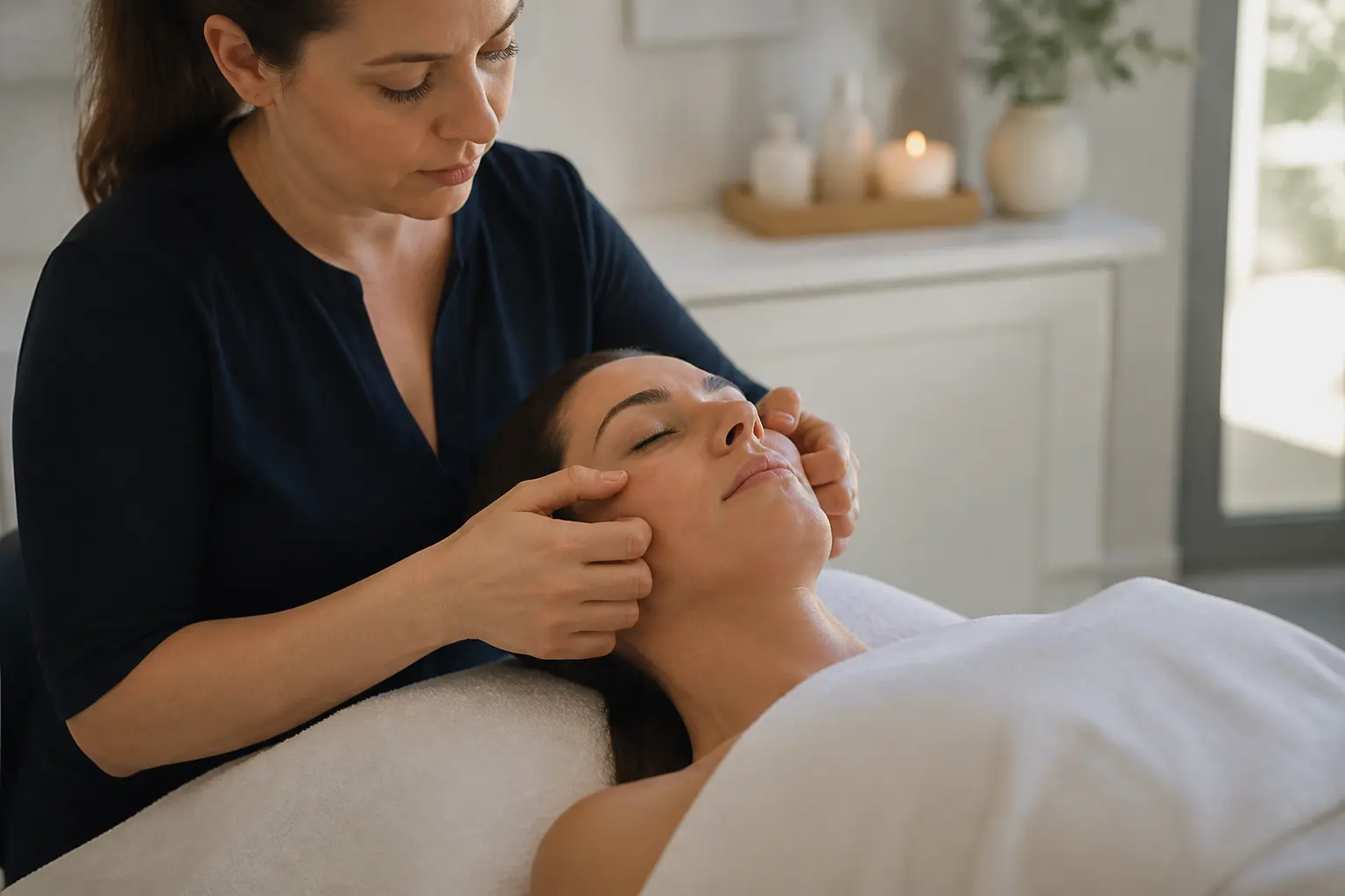 Supporting editorial photograph about facial massage benefits