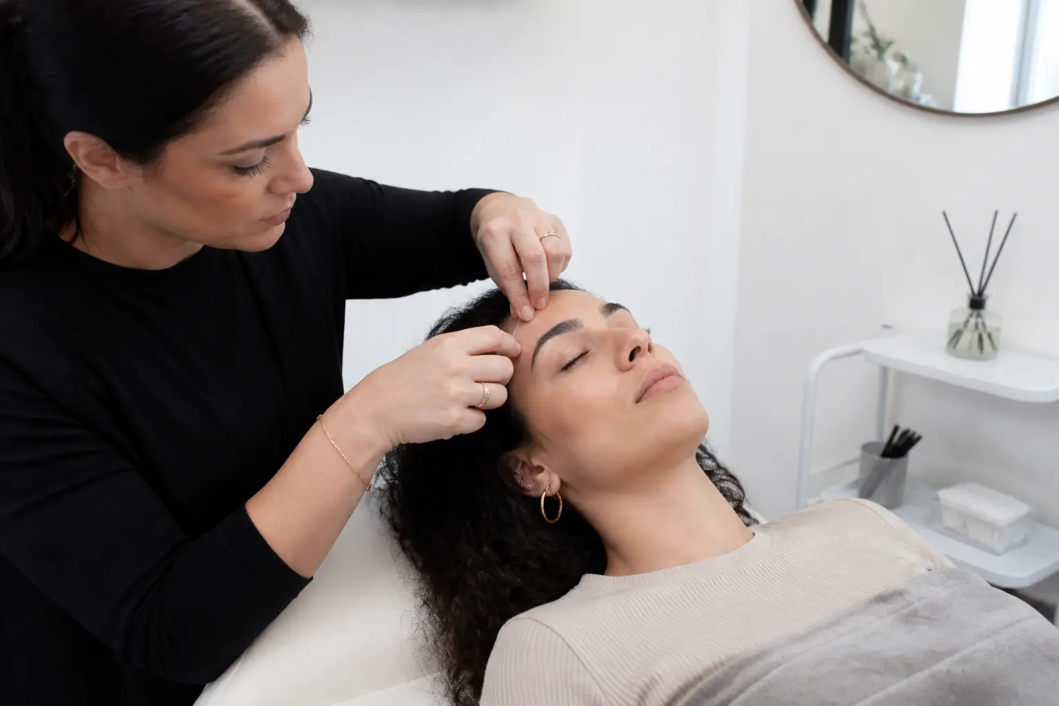 Supporting editorial photograph about growing out thin eyebrows