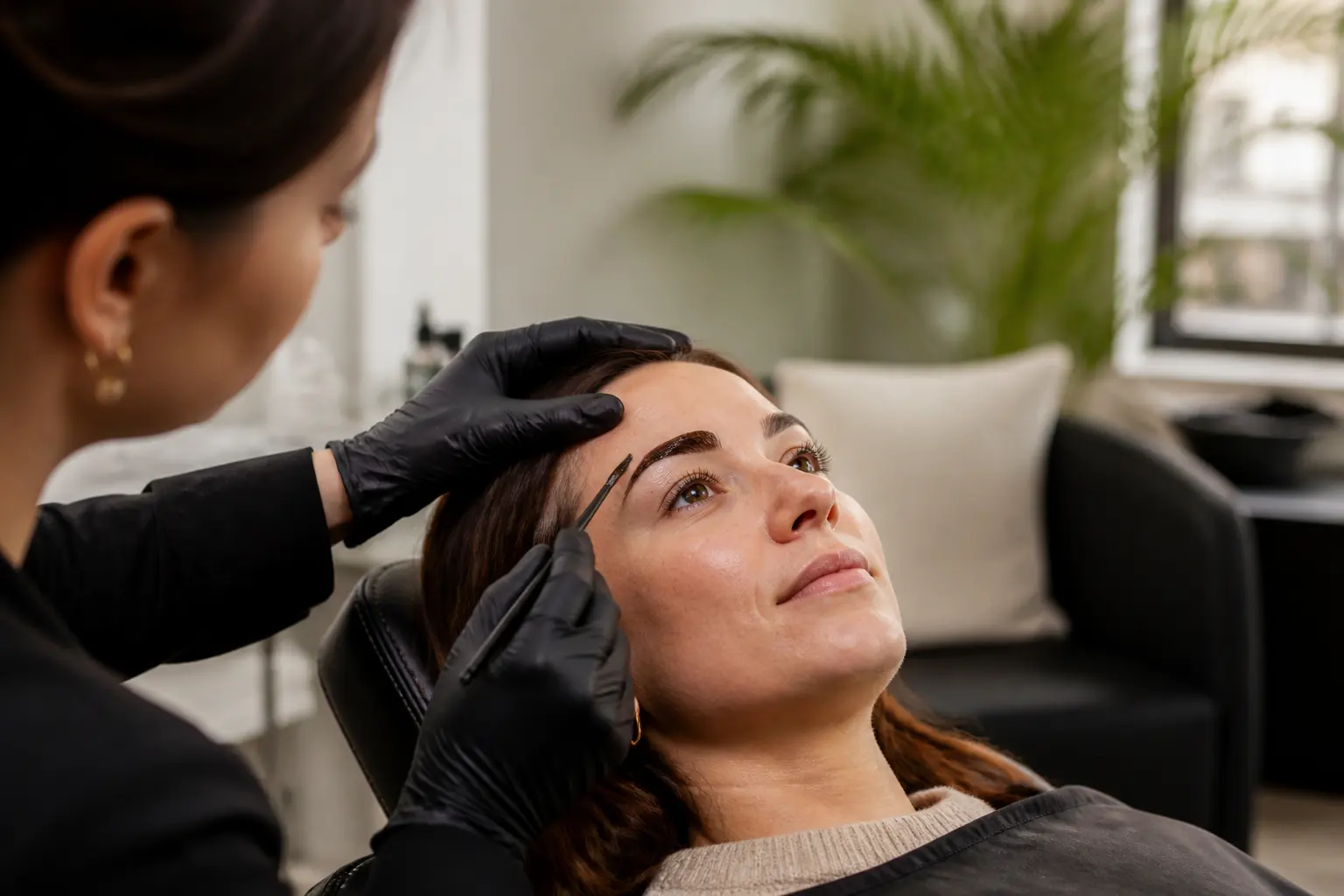 Supporting editorial photograph about henna brows for sparse eyebrows