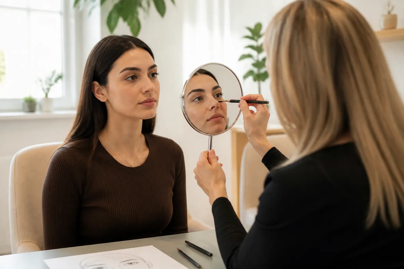 Supporting editorial photograph about signature brow look