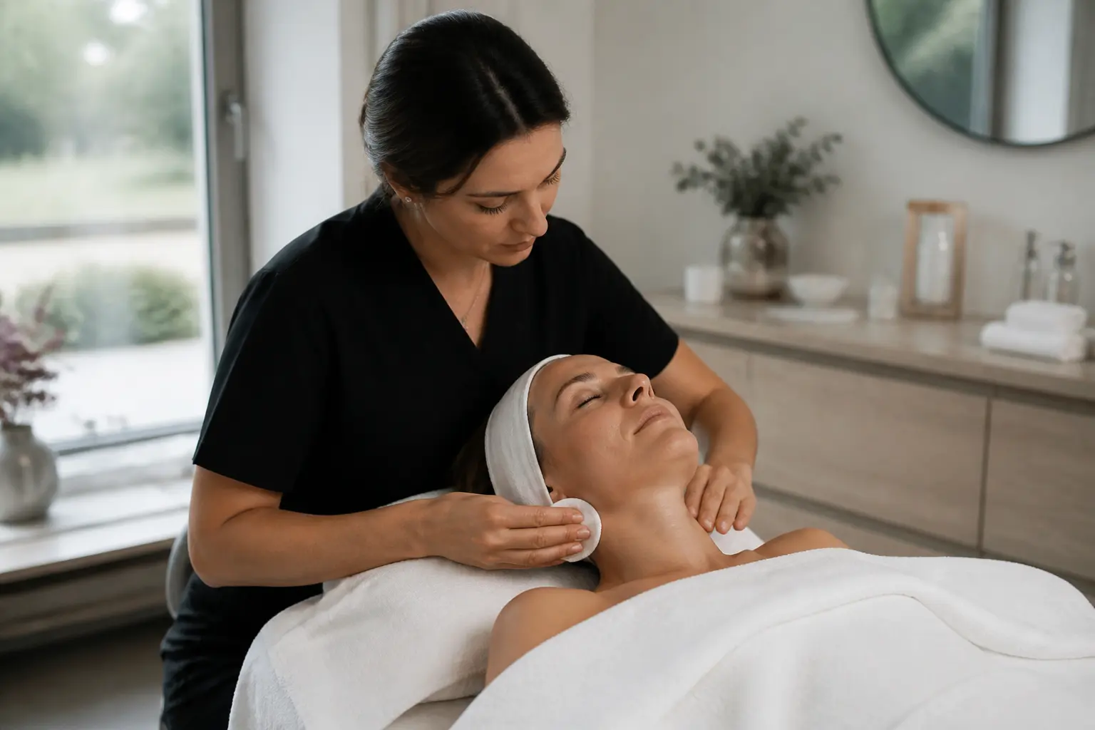 Supporting editorial photograph about beauty treatment sequencing