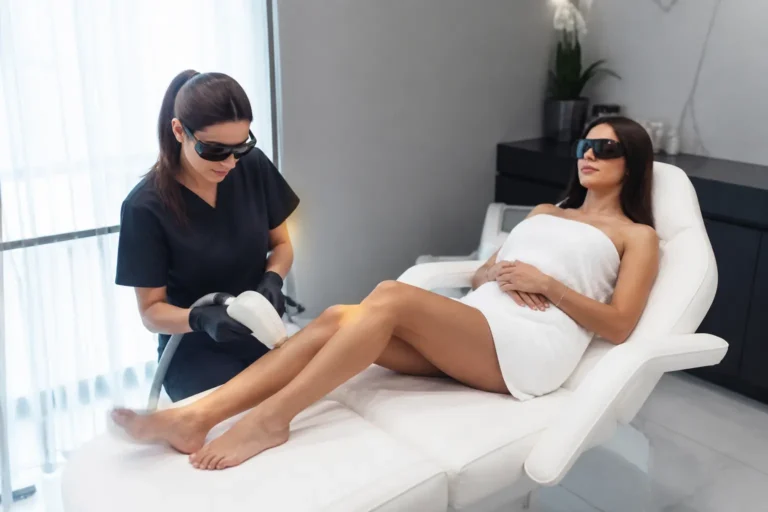Editorial cover photograph about full body laser hair removal plan