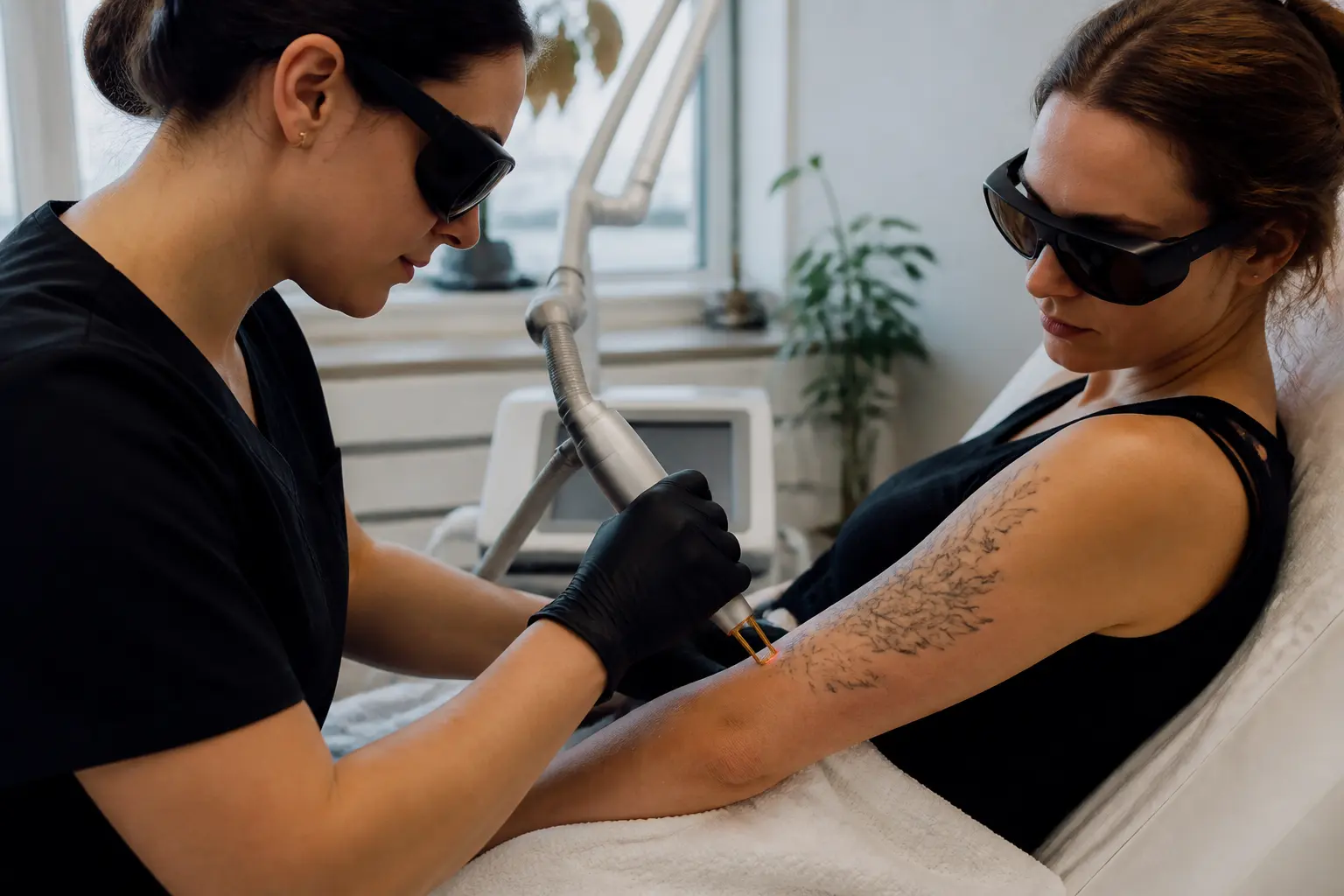 Supporting editorial photograph about how laser tattoo removal works