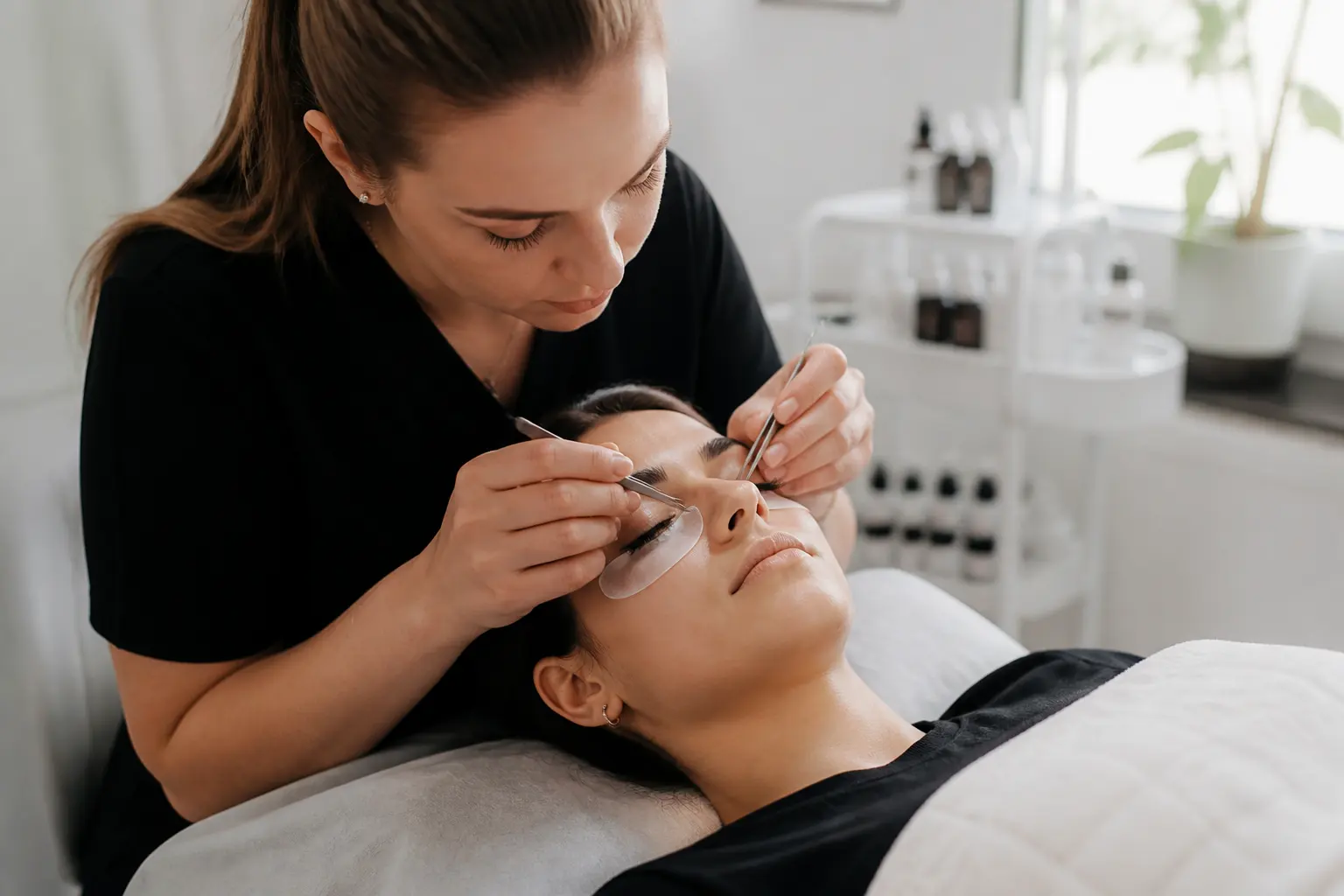 Supporting editorial photograph about how long eyelash extensions last between infills