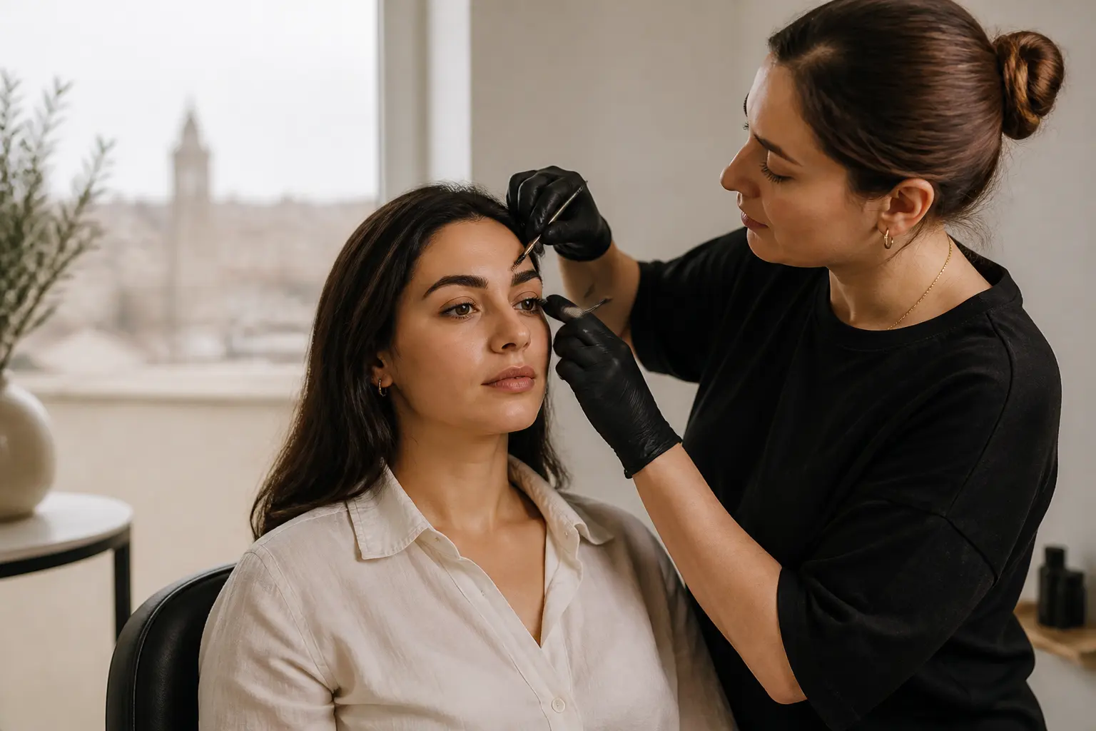 Editorial cover photograph about how often to get brow lamination