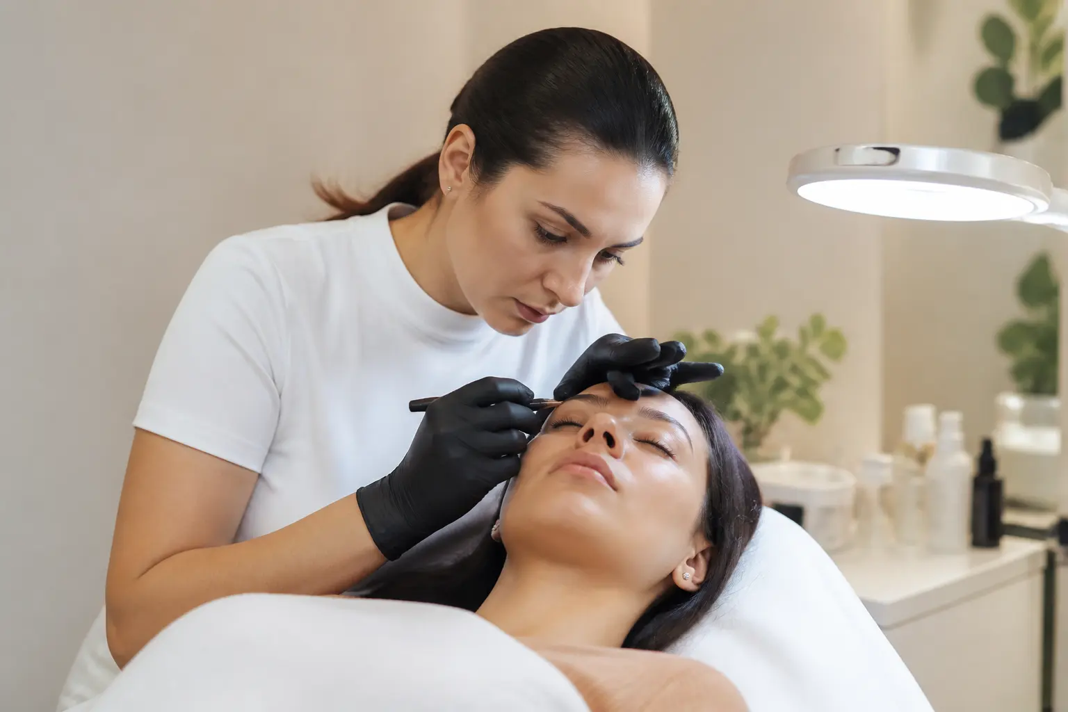 Supporting editorial photograph about natural-looking microblading