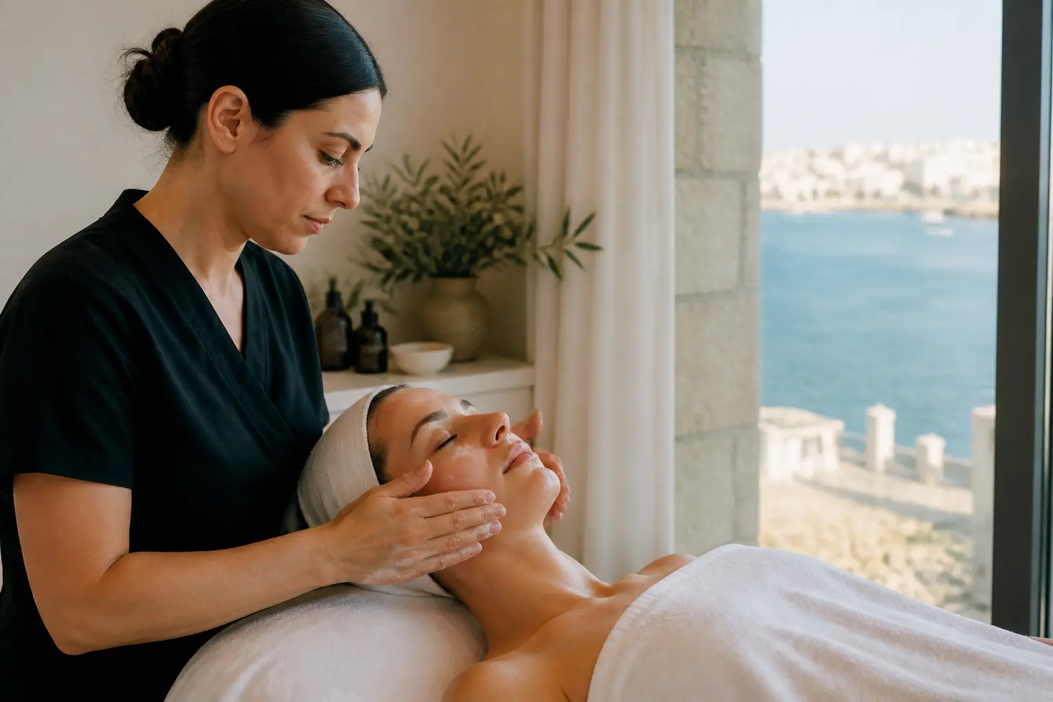 Editorial cover photograph about how often should you get a facial