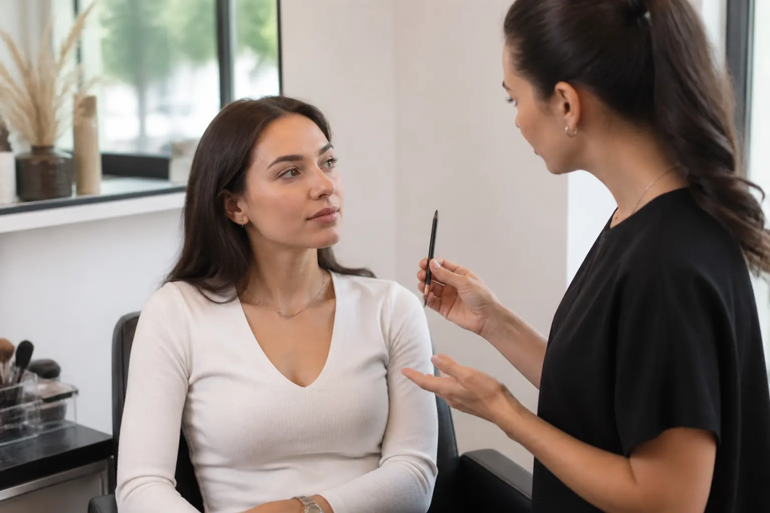 Supporting editorial photograph about natural-looking brow shape