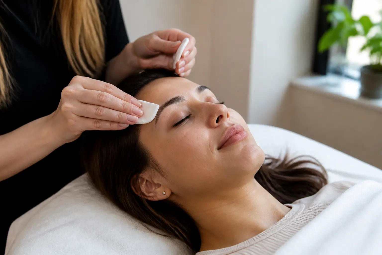 Supporting editorial photograph about how to prepare for eyelash extensions