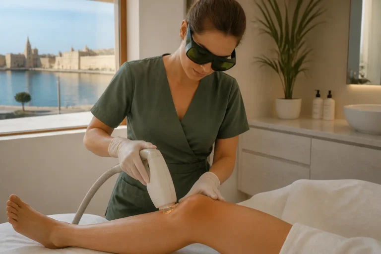 Editorial cover photograph about laser hair removal for ingrown hairs