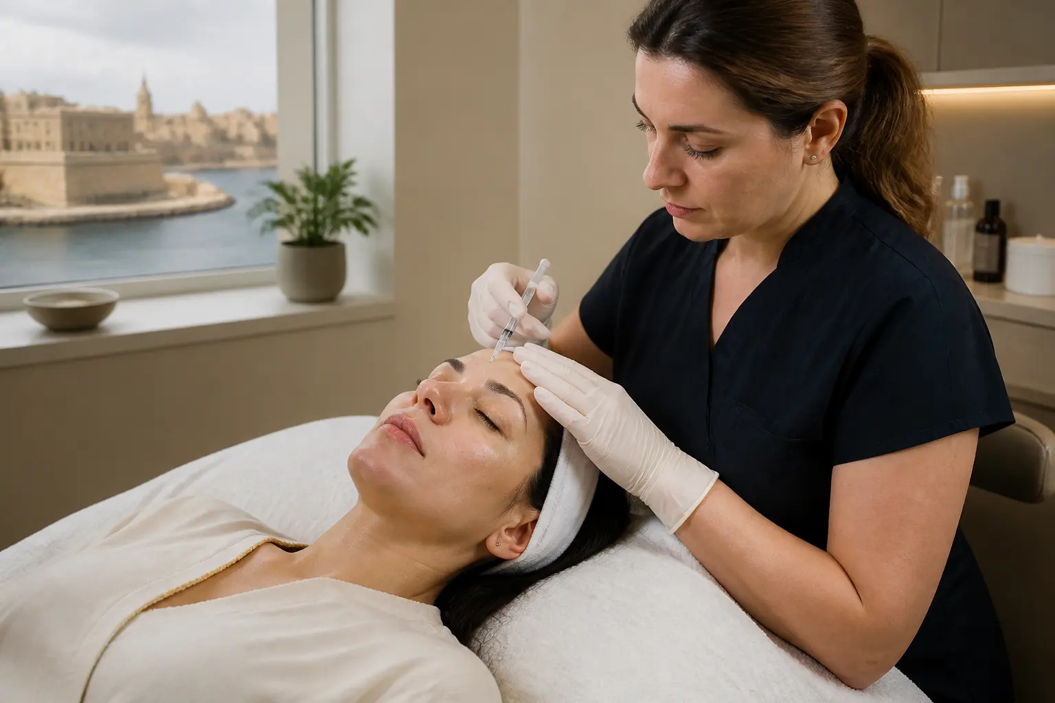 Editorial cover photograph about PDRN facial