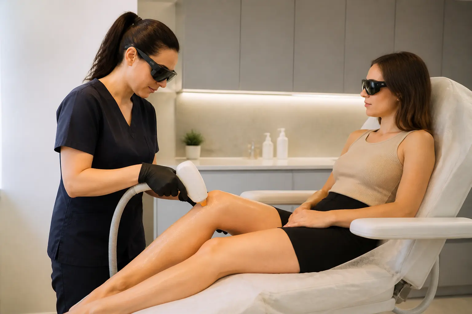 Supporting editorial photograph about laser hair removal schedule