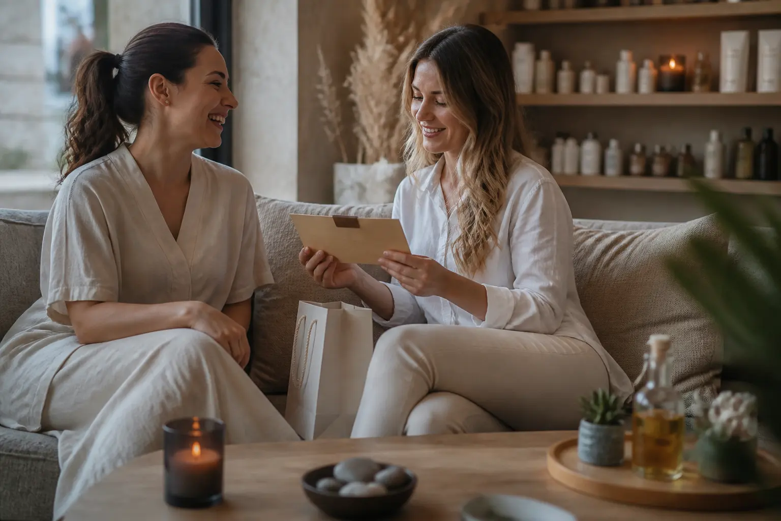 Supporting editorial photograph about massage gift ideas in Sliema