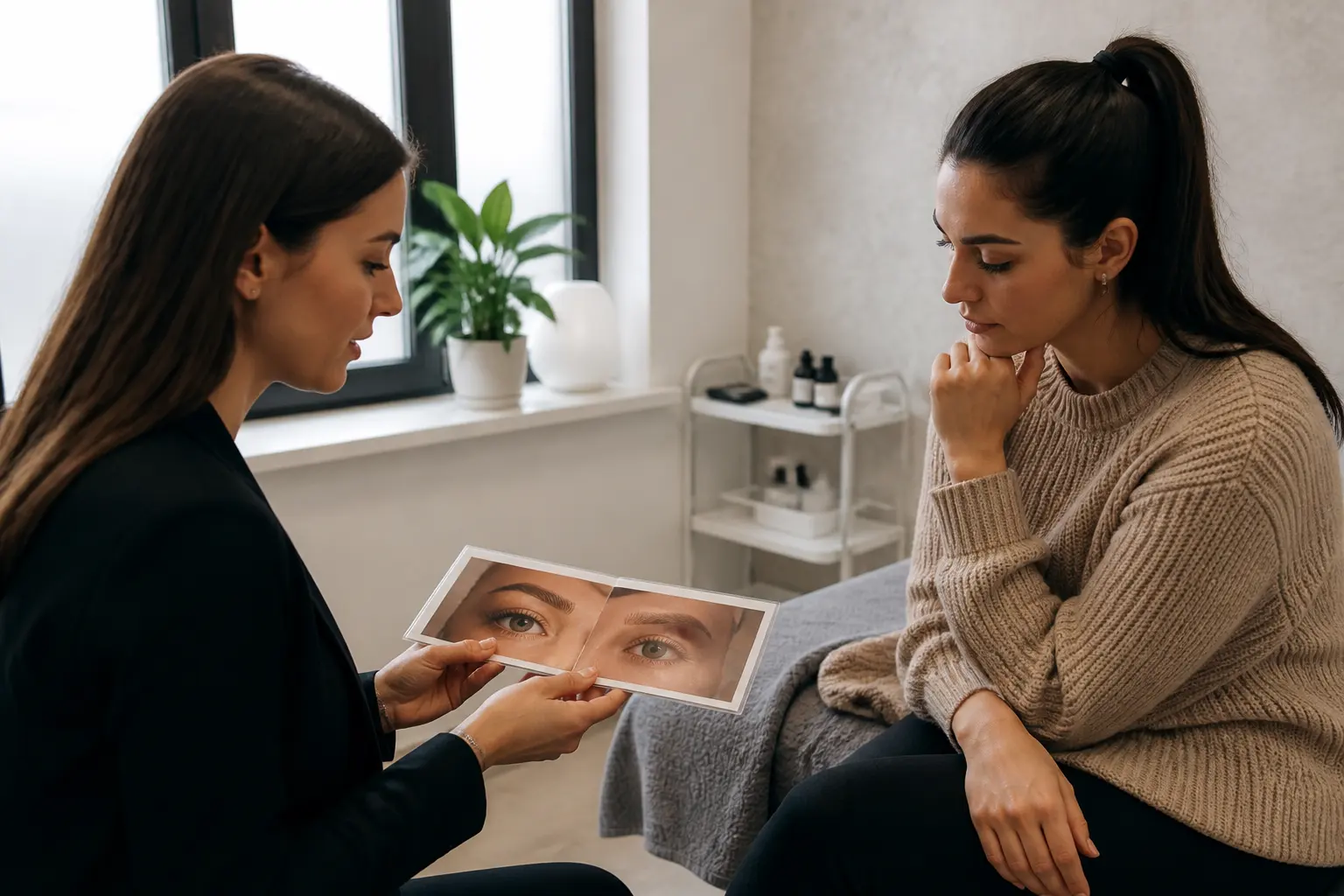 Supporting editorial photograph about microblading myths