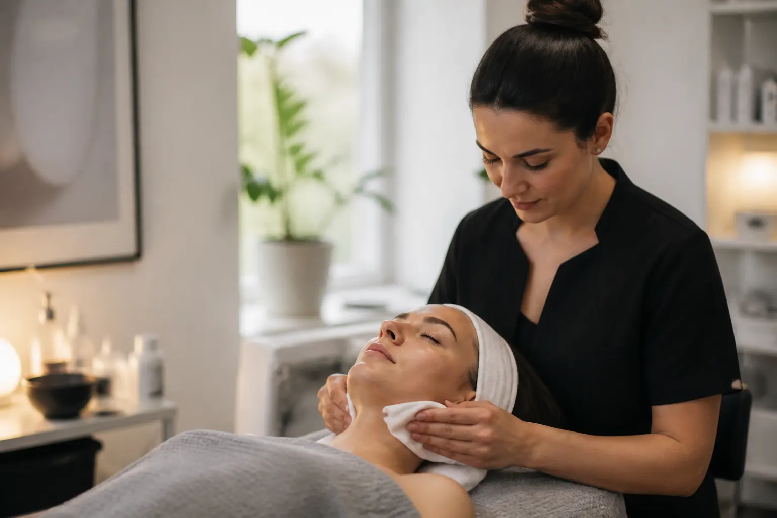 Supporting editorial photograph about monthly facials