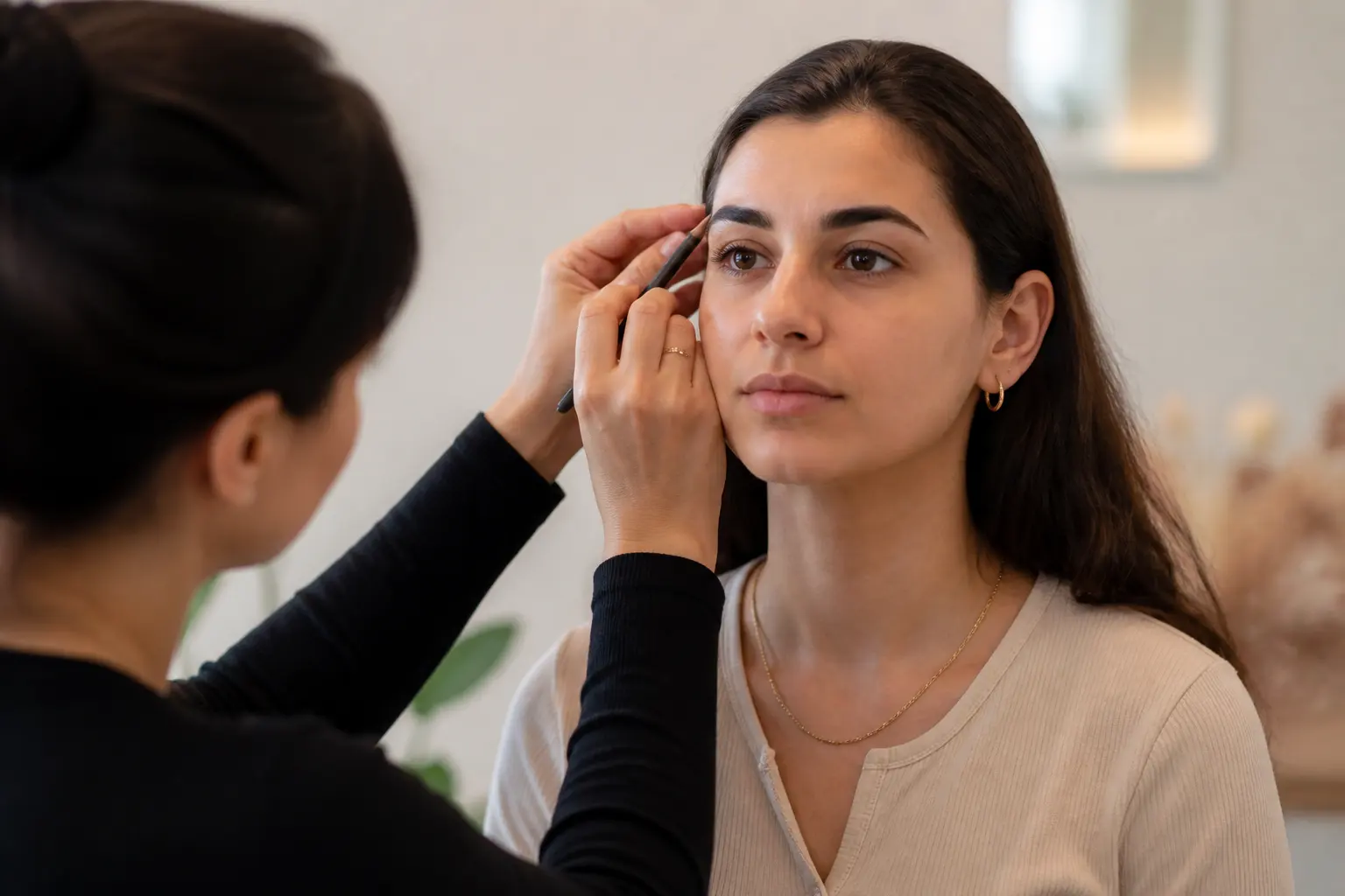Editorial cover photograph about one eyebrow higher than the other