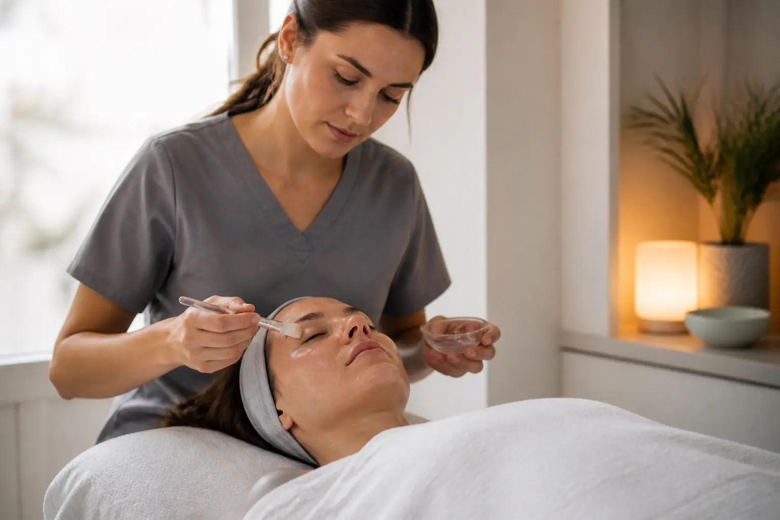 Supporting editorial photograph about PDRN facial for dehydrated skin