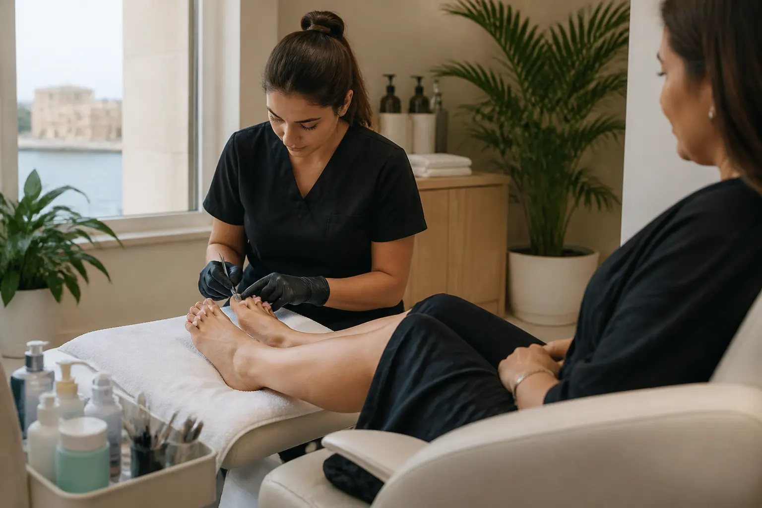 Supporting editorial photograph about pedicure in Malta