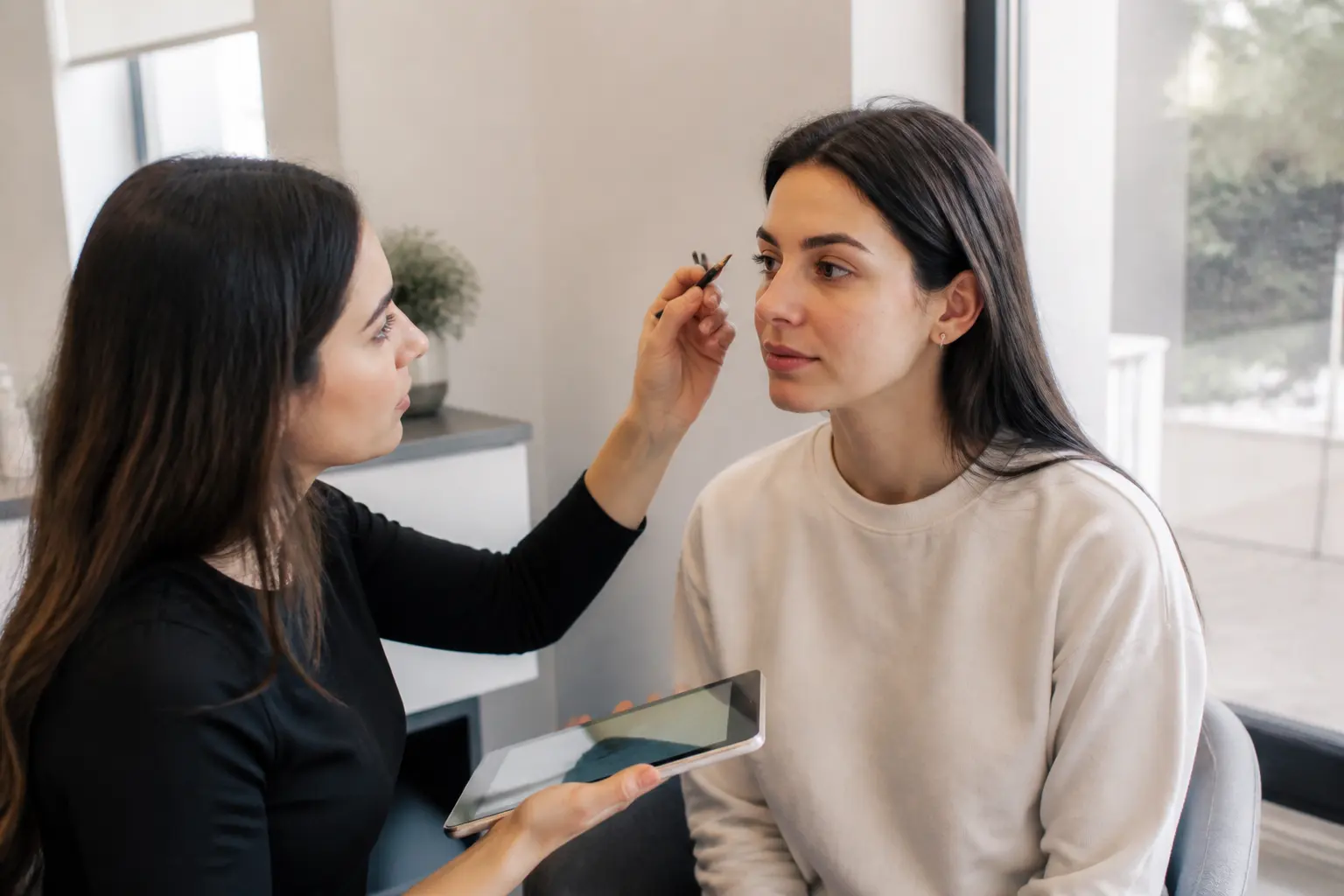 Supporting editorial photograph about personalised eyebrow shape
