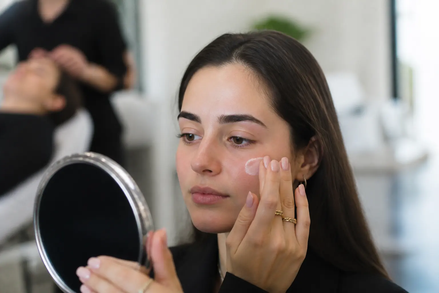 Supporting editorial photograph about post-threading skincare