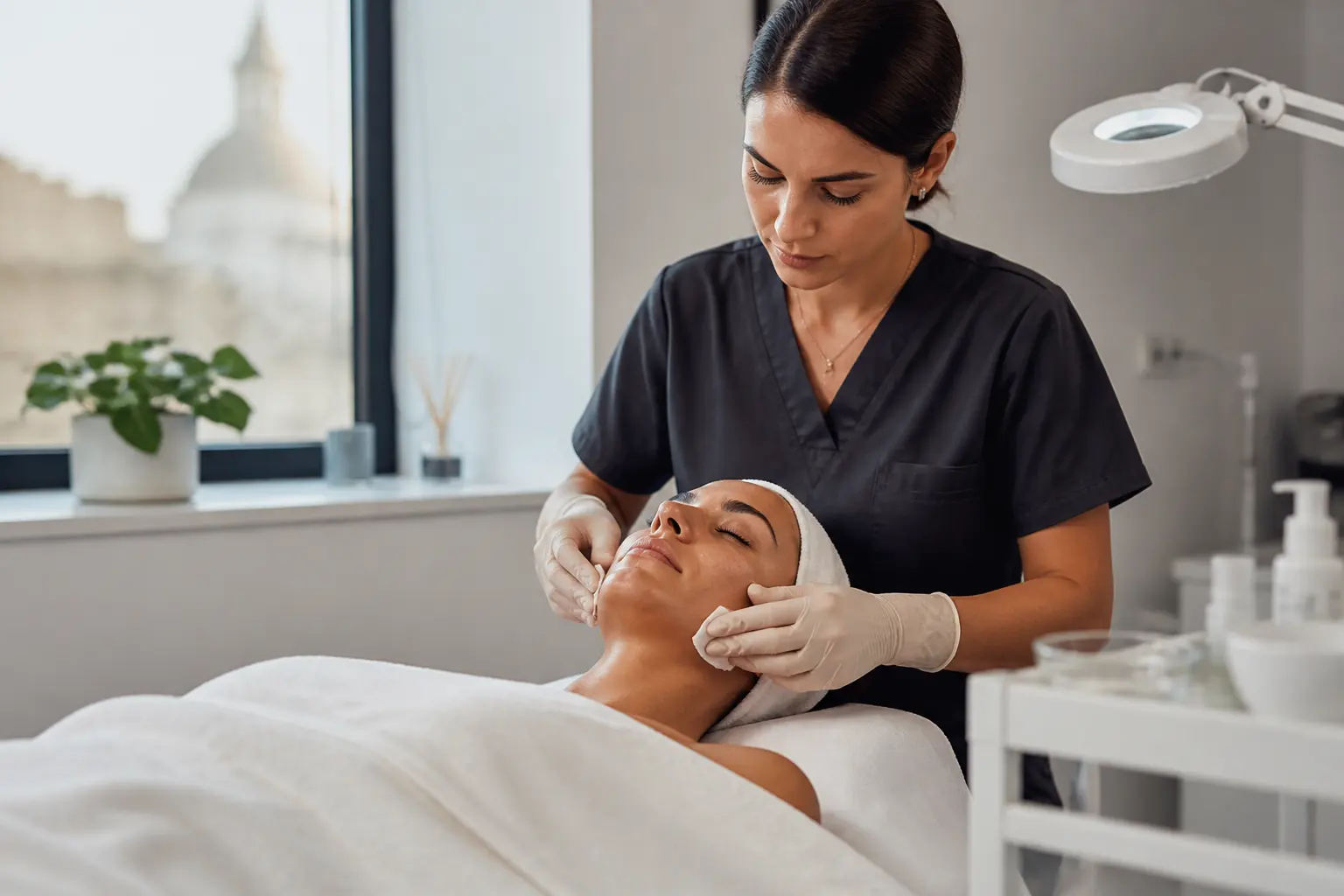 Supporting editorial photograph about professional facial extractions