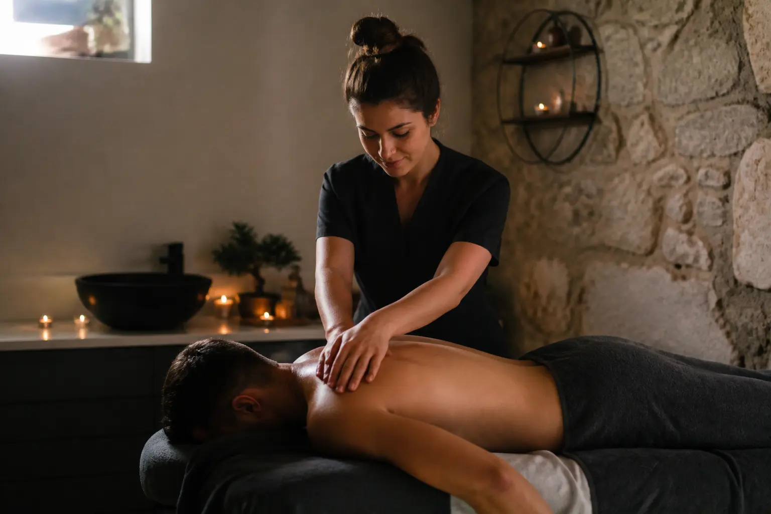 Supporting editorial photograph about relaxing massage benefits