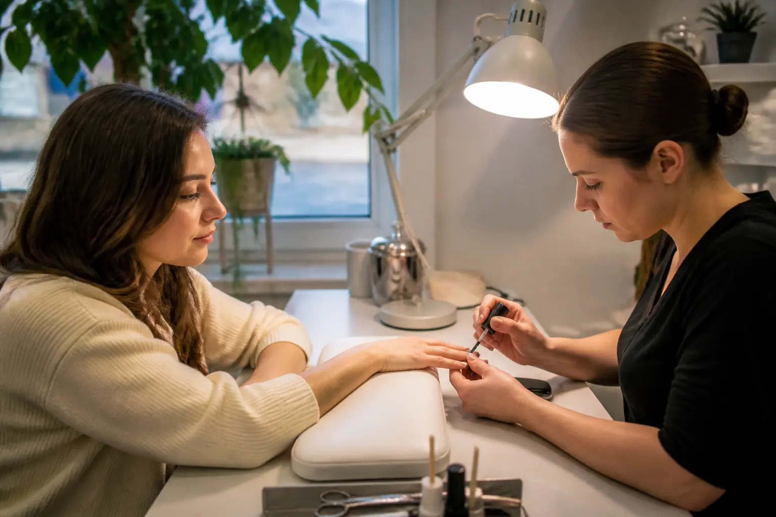 Editorial cover photograph about rubber base for weak nails