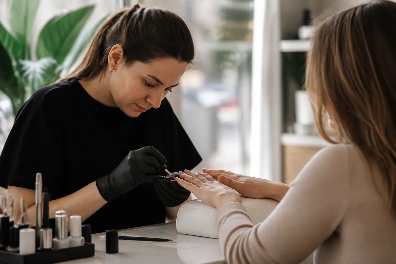 Supporting editorial photograph about rubber base for weak nails
