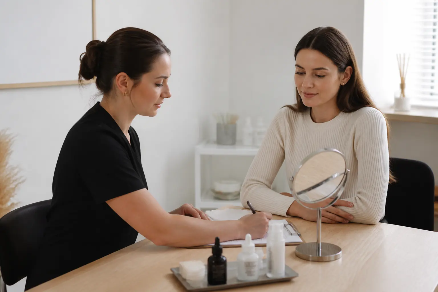 Supporting editorial photograph about brow lamination for sensitive skin